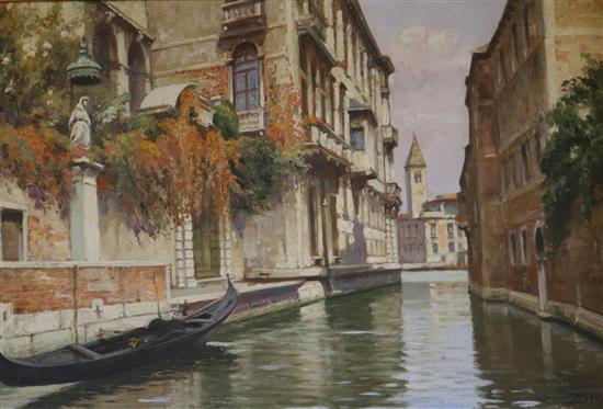 Zini Venetian canal scene 14 x 21in.